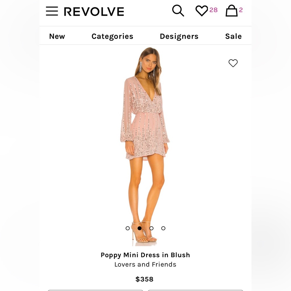 Poppy Mini Dress in Blush
Lovers and Friends